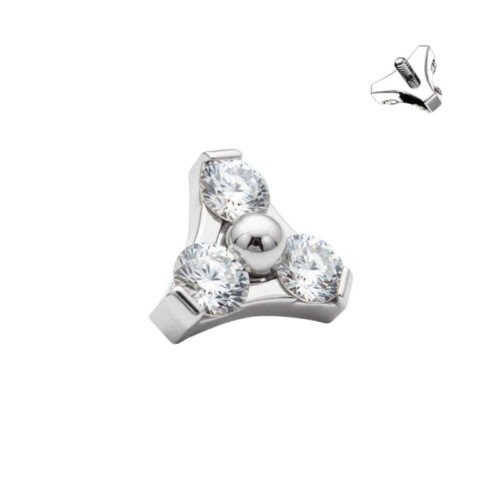 Trinity de titanio con 3 zirconias