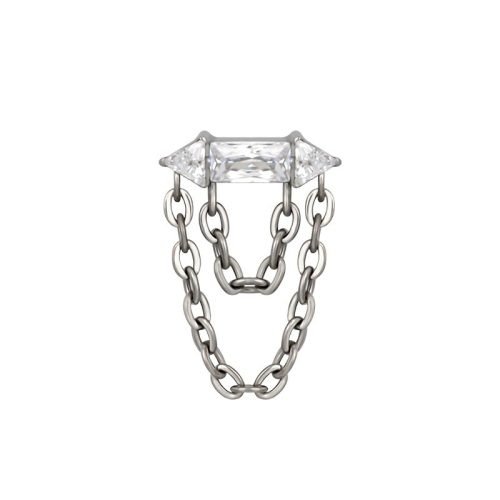 Top de titanio con zirconias y cadenas - Imagen 3